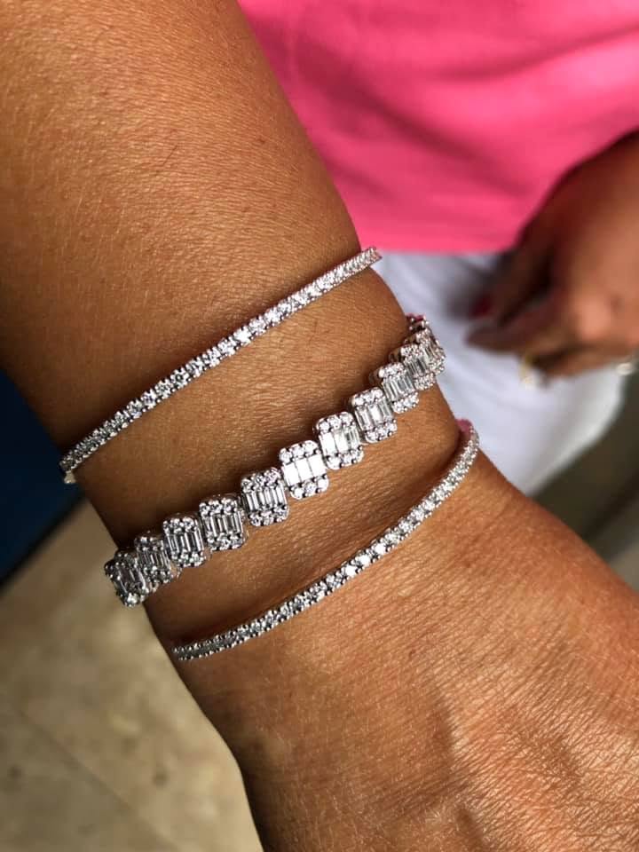 Diamond bracelet stack