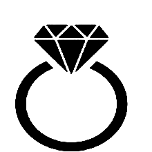 Diamond ring icon
